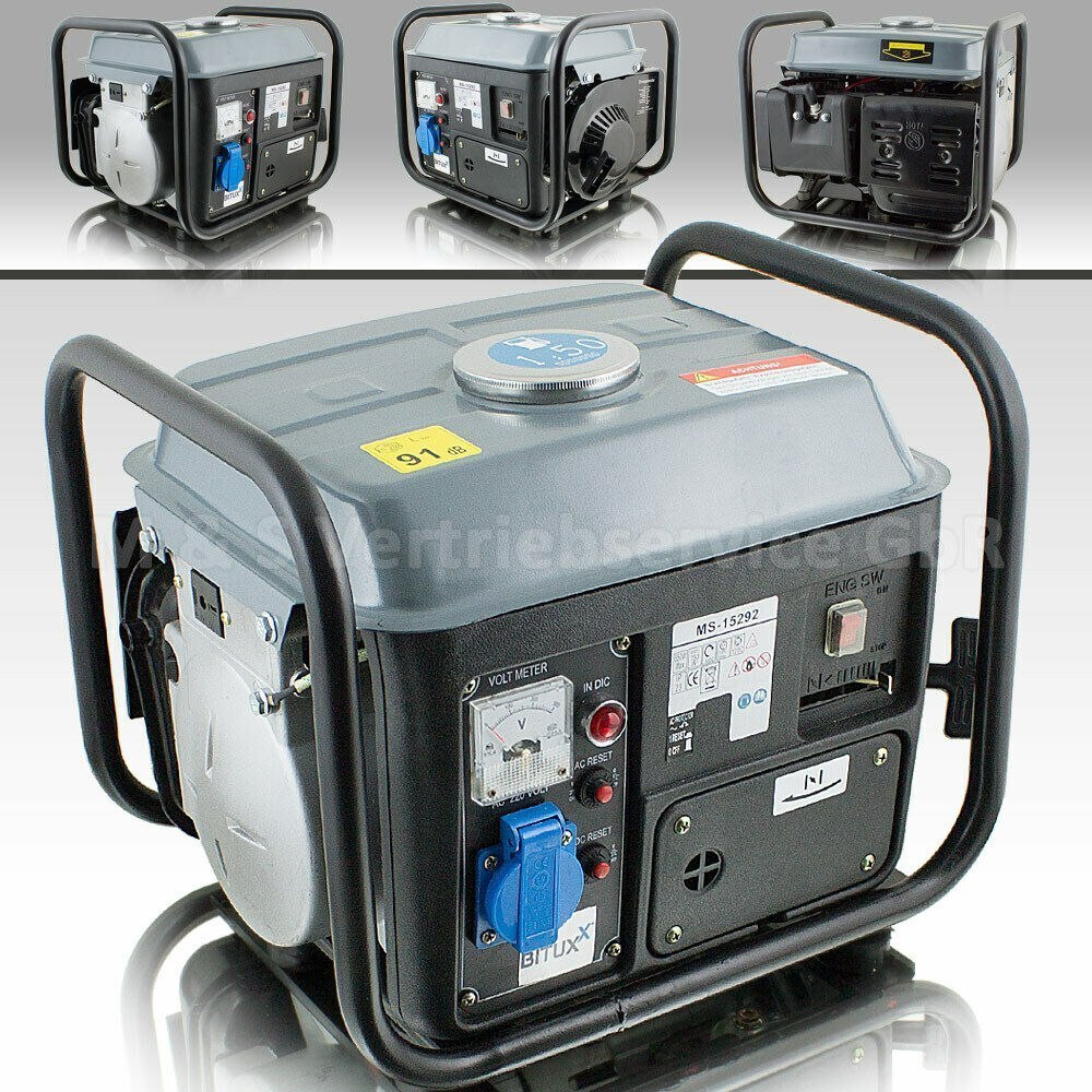 Benzínový generátor 850W BITUXX mobilní elektrocentrála MS15292
